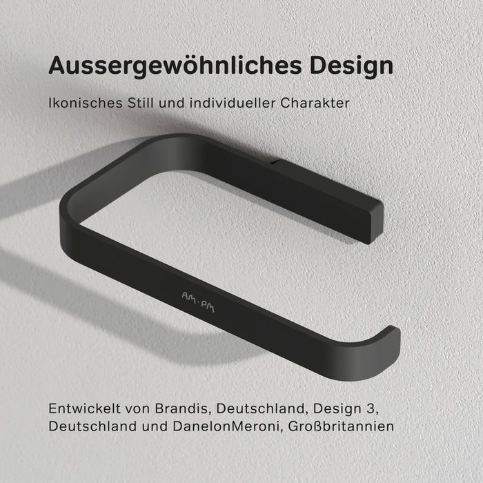 A8F34122 Toilettenpapierhalter Func Klorollenhalter ohne Deckel, Schwarz ampm-store.de