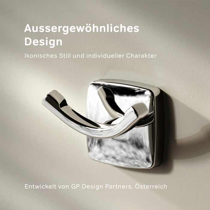 AGA35600 Handtuchhaken Gem Doppelhaken für Handtücher Wandhaken ampm-store.de