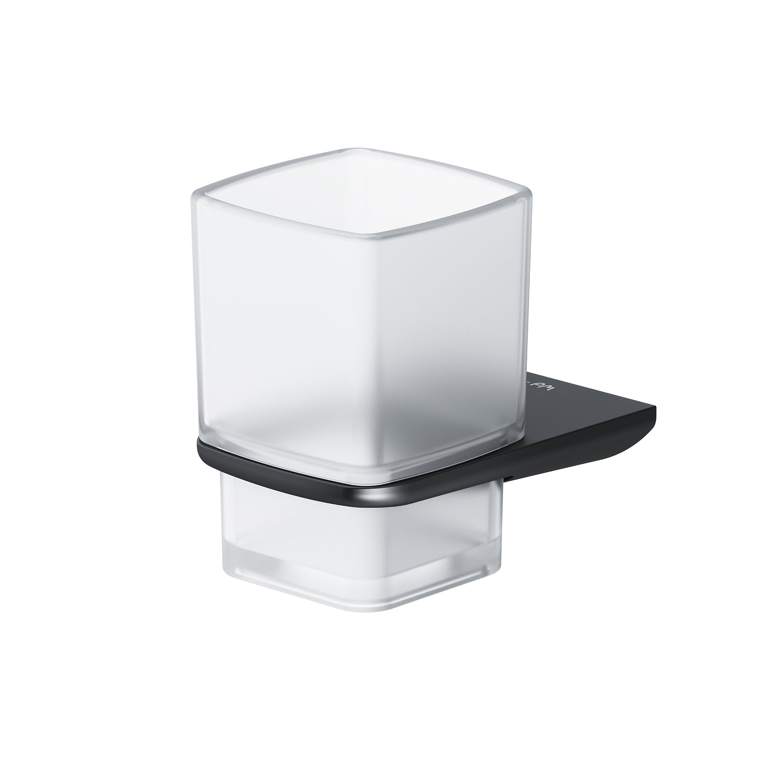 AIB34322 Zahnbürstenhalter Inspire V2.0 Zahnputzbecher mit Wandhalterung, Schwarz ampm-store.de