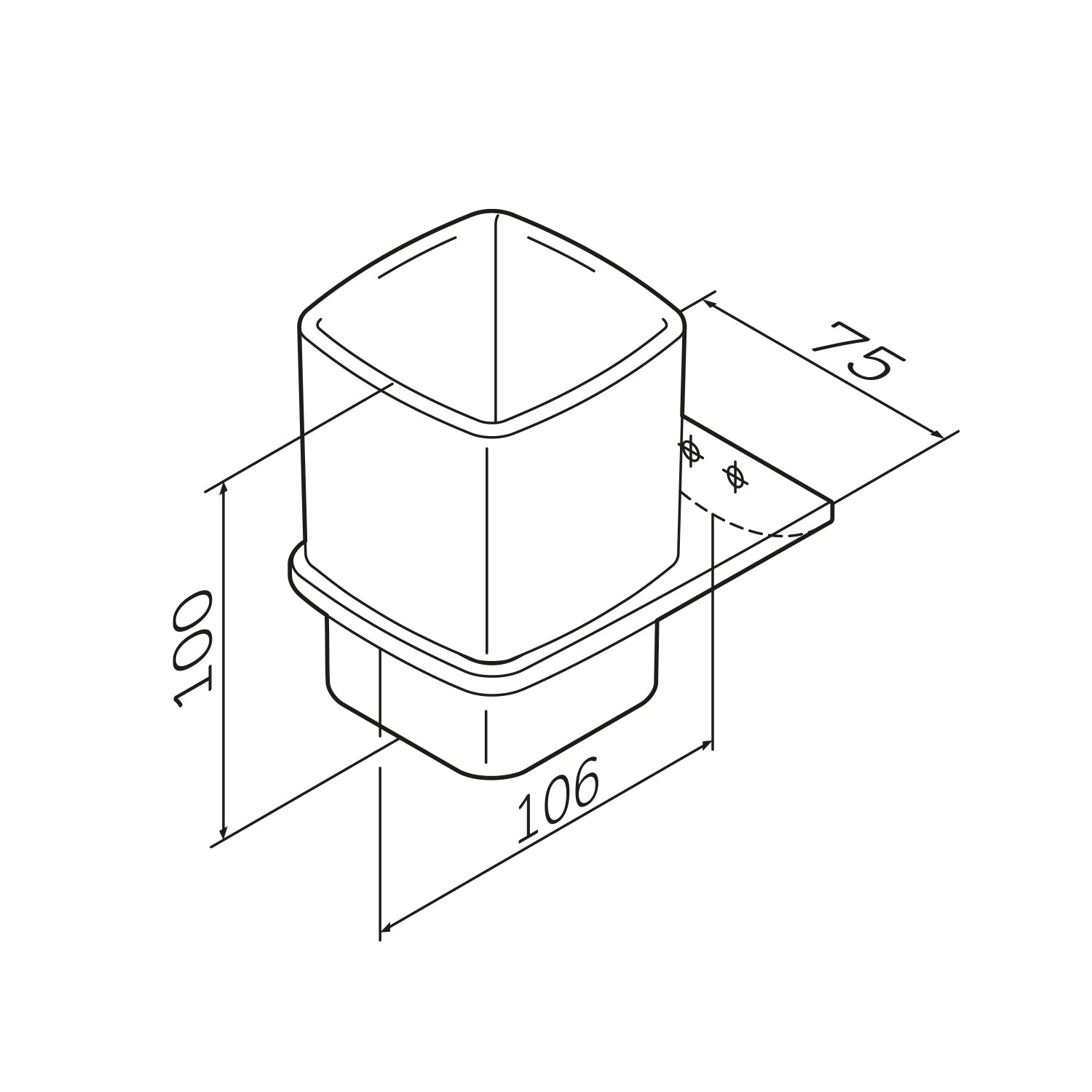 AIB34322 Zahnbürstenhalter Inspire V2.0 Zahnputzbecher mit Wandhalterung, Schwarz ampm-store.de