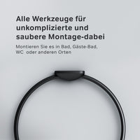 AIB34422 Handtuchring Inspire V2.0 Handtuchstange, Schwarz ampm-store.de