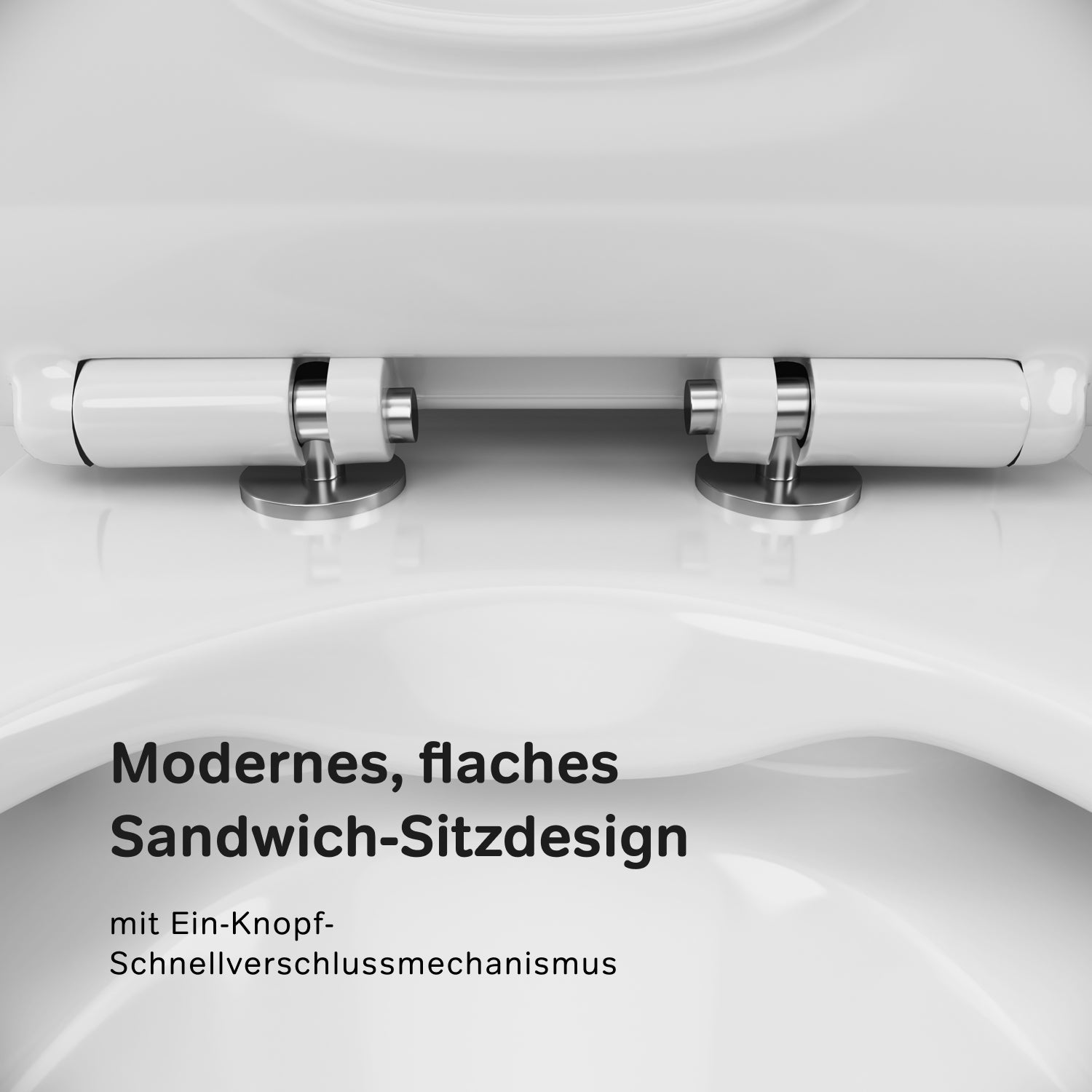 CNA8600PSC Stand-WC Flash Spülrandloses mit Softclosing-Sitzabdeckung