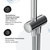 F07TA000 Duschsystem Hit Regendusche set Duschsäule ampm-store.de