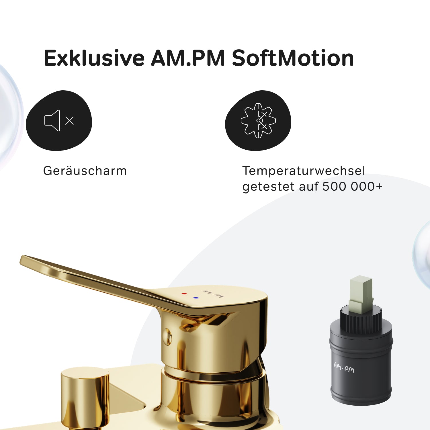 FXA10099 Wannenarmatur X-Joy Mischbatterie Badewanne Wasserhahn Bad, Gold
