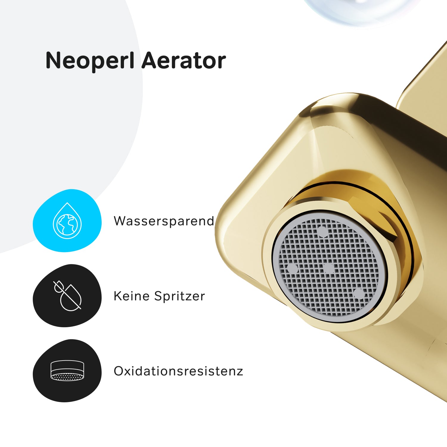 FXA10099 Wannenarmatur X-Joy Mischbatterie Badewanne Wasserhahn Bad, Gold