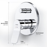 FXA45000 Duscharmatur Wannenarmatur Unterputz X-Joy Brausearmatur Mischbatterie Dusche ampm-store.de