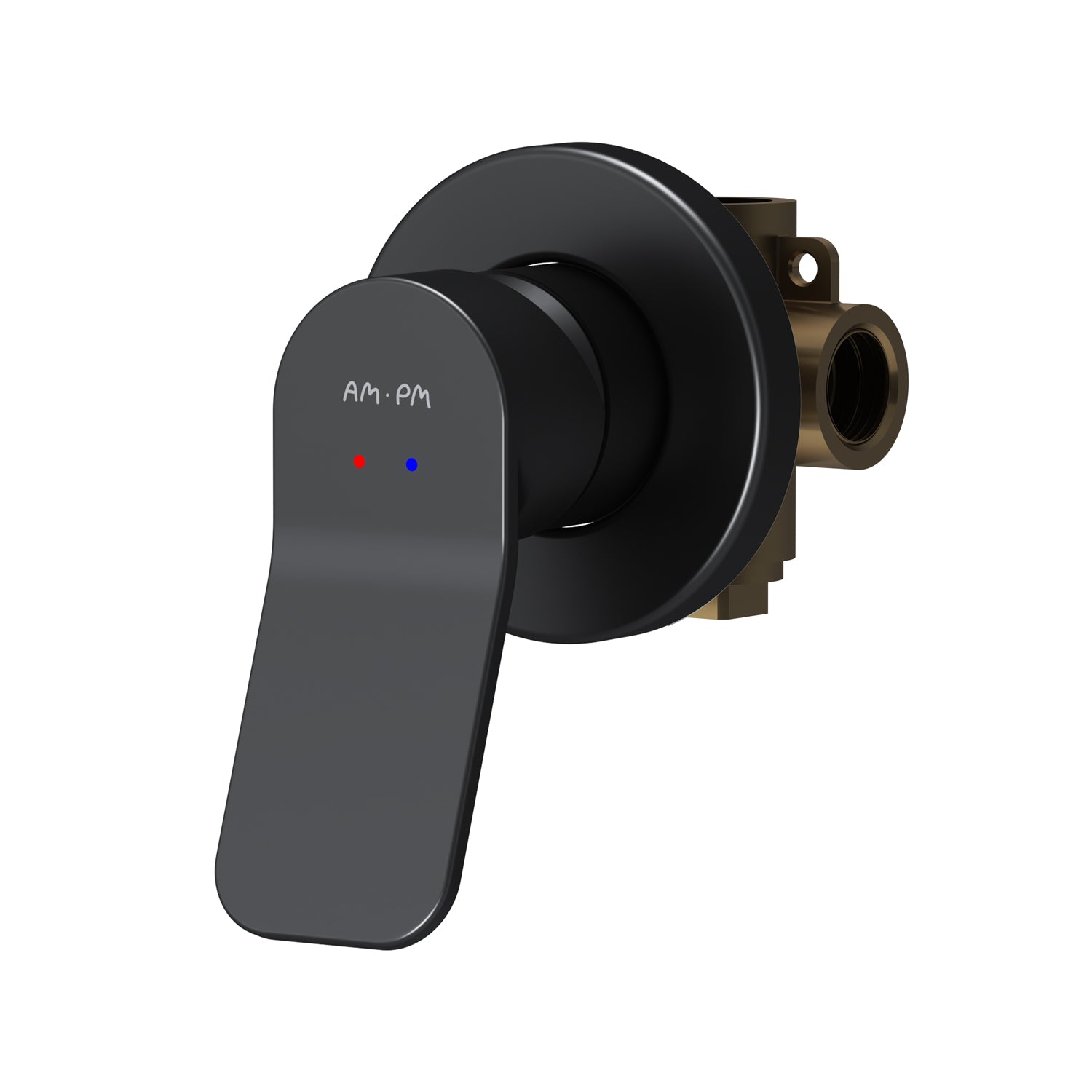 FXA65022 Duscharmatur Unterputz X-Joy Brausearmatur Mischbatterie Dusche, Schwarz ampm-store.de