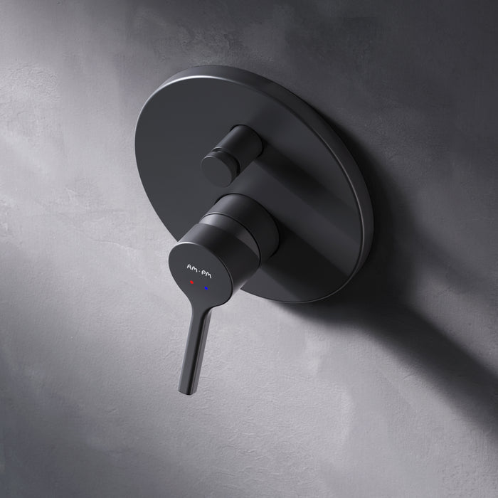 FXB45022 Wannenarmatur Unterputz X-Joy S Mischbatterie Badewanne Wandmontage Wasserhahn Bad, Schwarz ampm-store.de