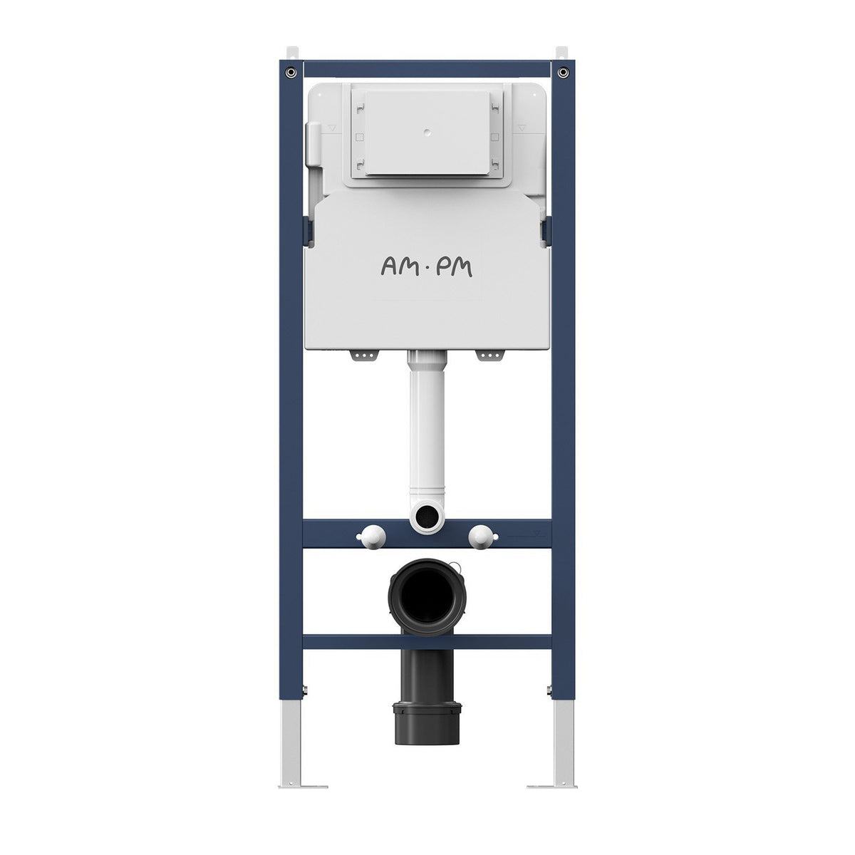 WC-Komplettset Spike mit Vorwandelement und schwarzer Betätigungsplatte – IIS90238.PA1900