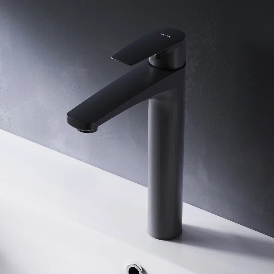 Robinet de lavabo haut Gem, noir–FGA92022