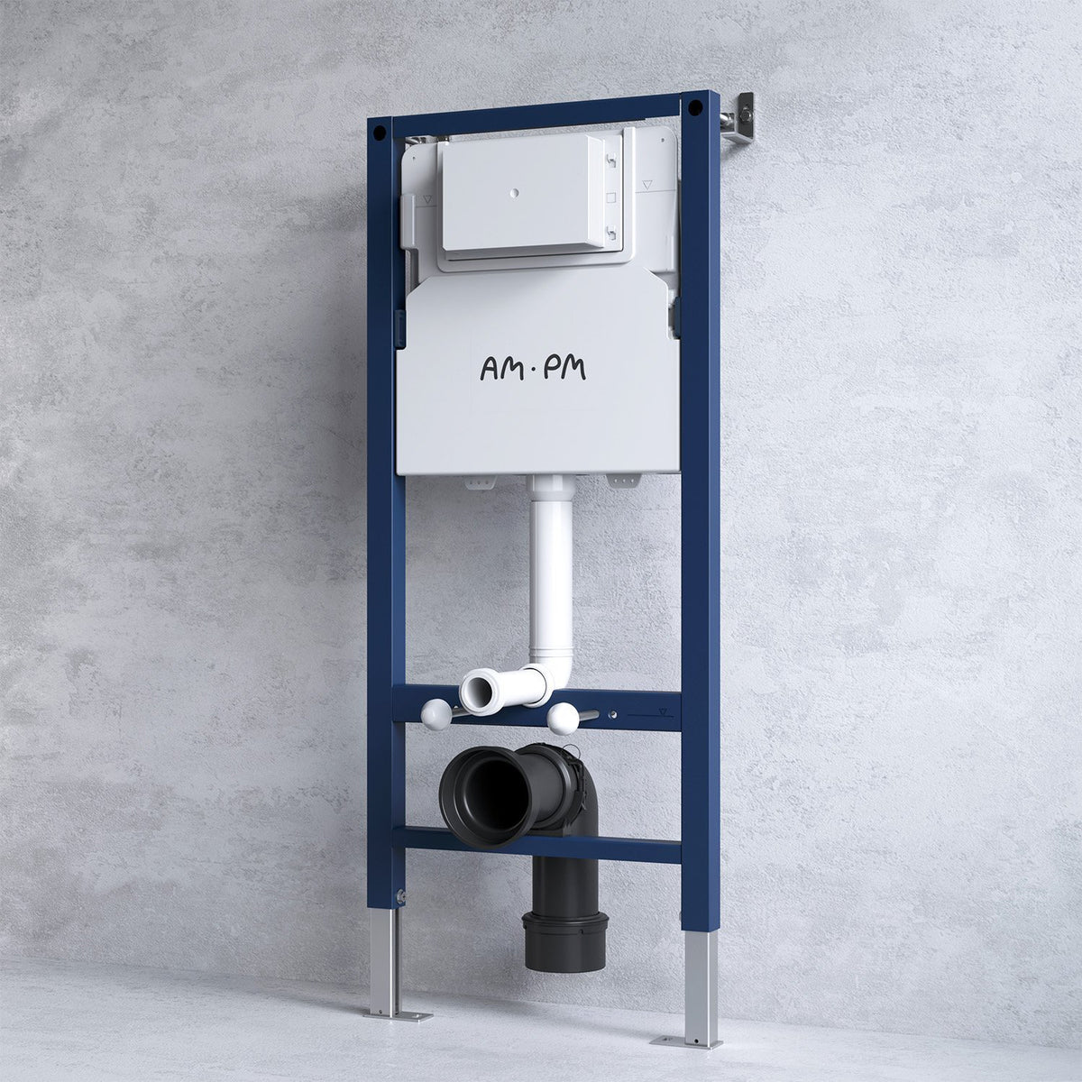 WC-Komplettset Gem mit Vorwandelement und weißer Betätigungsplatte – IIS90101.GA1700