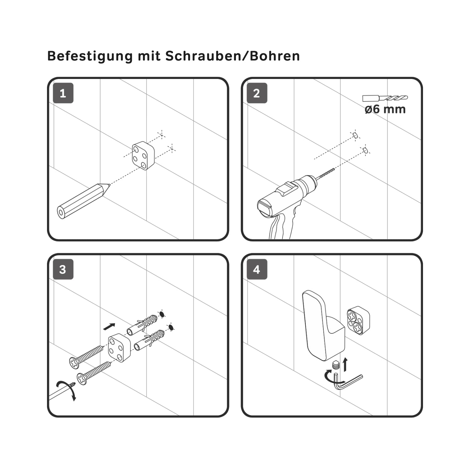 A8F35500 Handtuchhaken Func Haken für Handtücher Wandhaken ampm-store.de