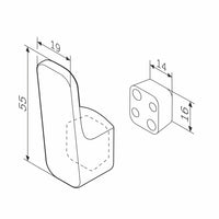 A8F35500 Handtuchhaken Func Haken für Handtücher Wandhaken ampm-store.de