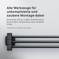 AGA32722 Gem Dreifacher Handtuchhalter, schwarz | Online Store von AM.PM