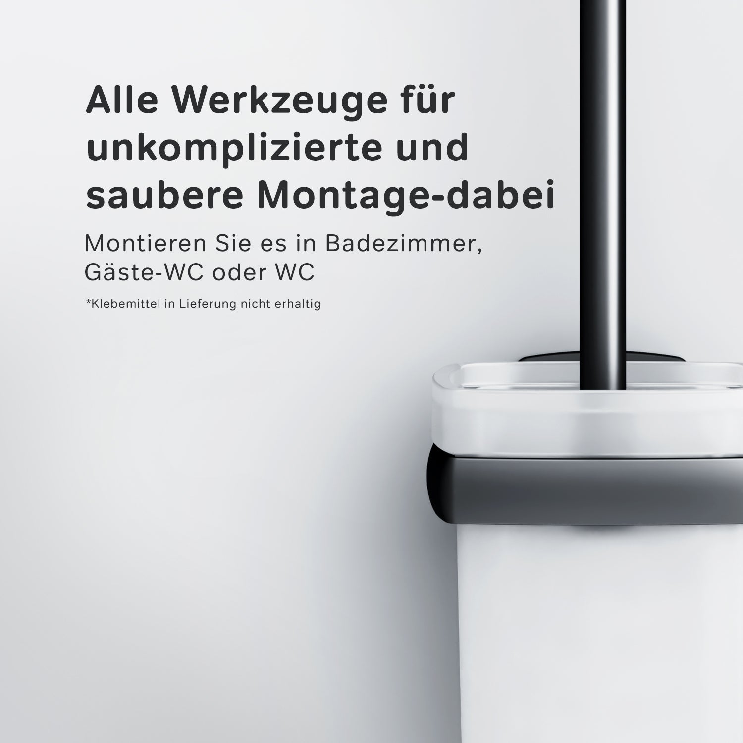 AGA33422 Gem WC-Bürstenhalter, universell, schwarz | Online Store von AM.PM
