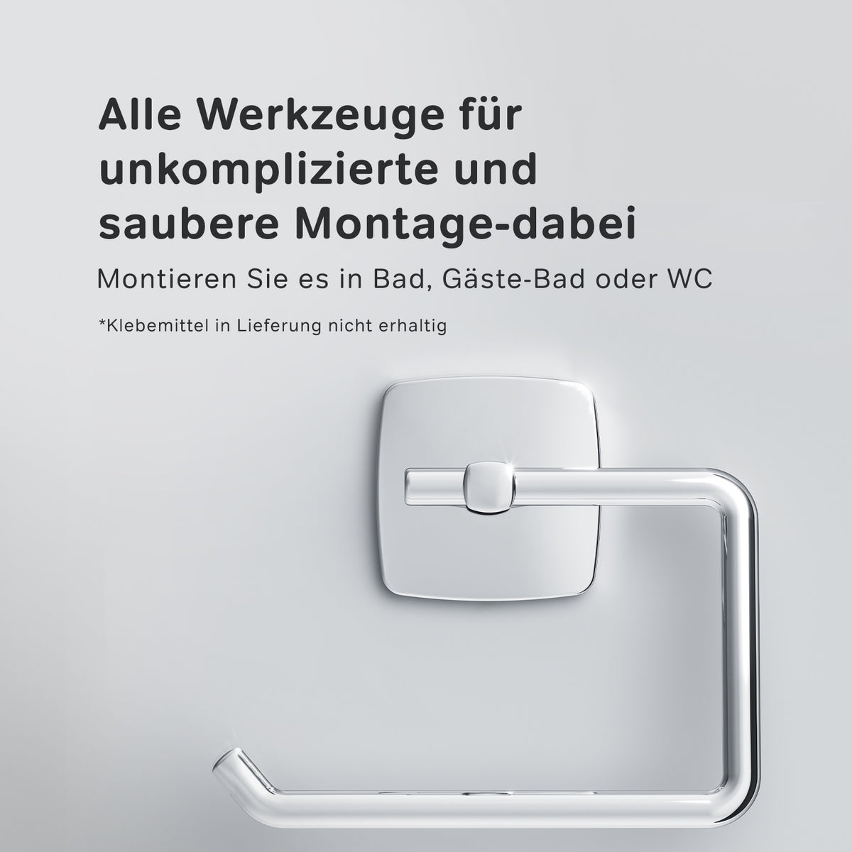 AGA34100 Toilettenpapierhalter Gem Klorollenhalter ohne Deckel ampm-store.de