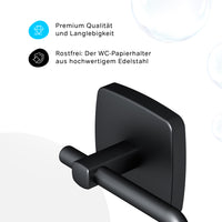 AGA34122 Gem Toilettenpapierhalter, ohne Deckel, schwarz | Online Store von AM.PM