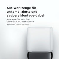 AGA34322 Gem Glasbecher mit Wandhalterung, schwarz | Online Store von AM.PM