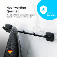 AGA35922 Handtuchhaken Gem Handtuchhaken-Set Wandhaken, Schwarz ampm-store.de