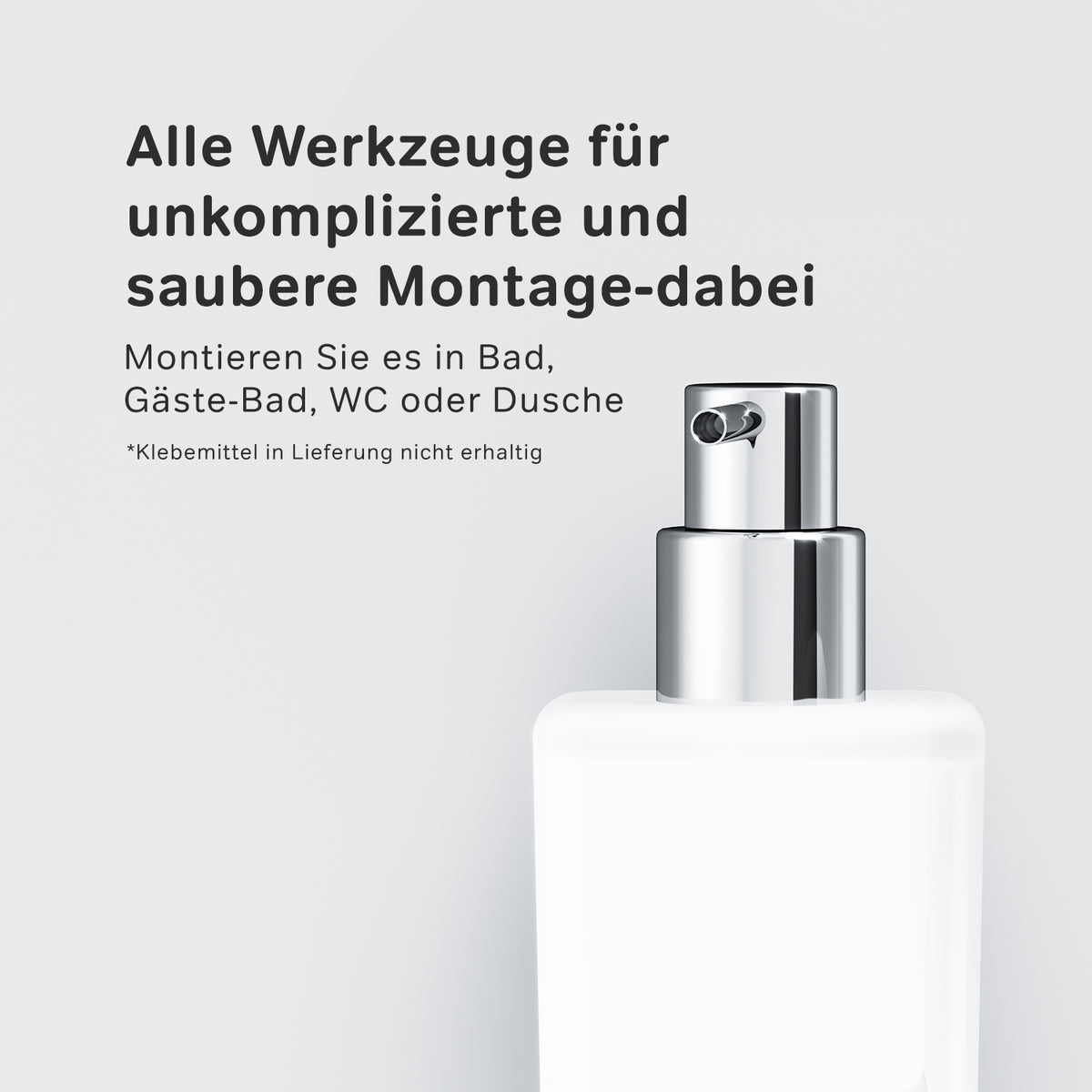 AGA36900 Seifenspender Gem Flüssigseifenspender aus Glas mit Wandhalterung ampm-store.de