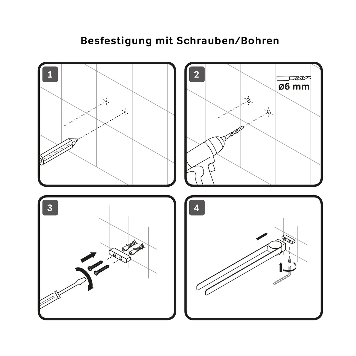 AIB32600 Doppelter Handtuchhalter Inspire V2.0 Handtuchstange ampm-store.de