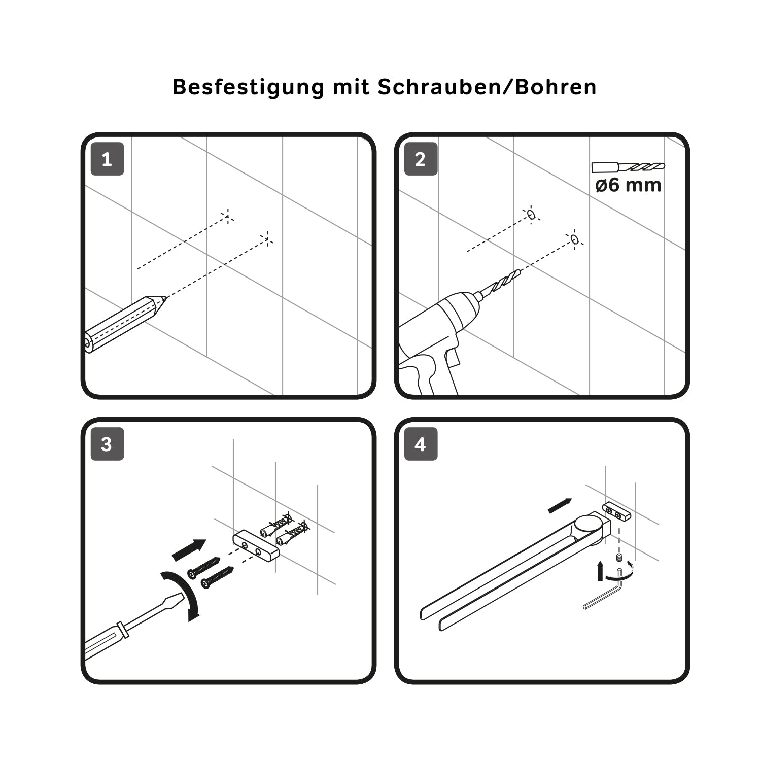 AIB32600 Doppelter Handtuchhalter Inspire V2.0 Handtuchstange ampm-store.de