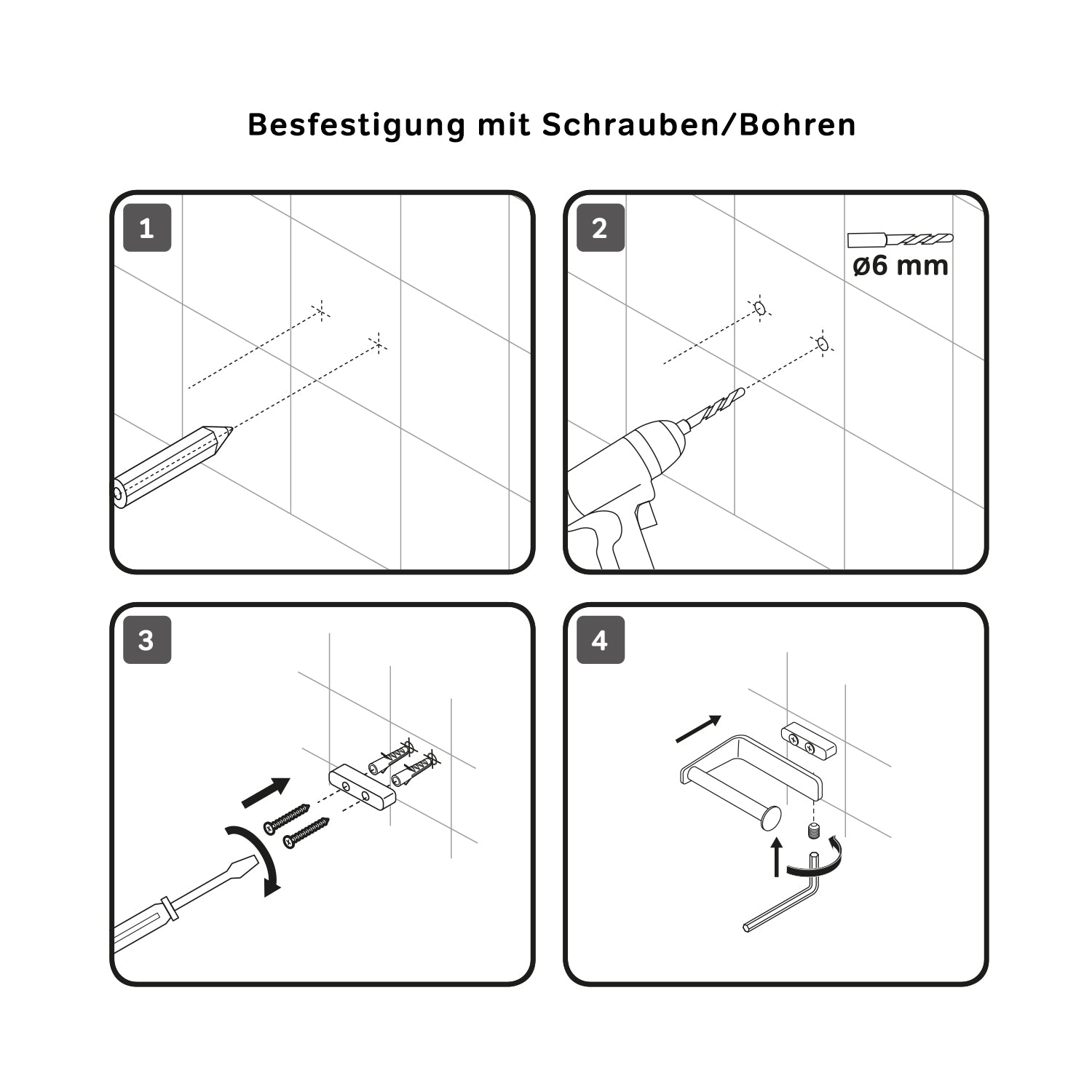 AIB34122 Toilettenpapierhalter Inspire V2.0 Klorollenhalter ohne Deckel, Schwarz ampm-store.de