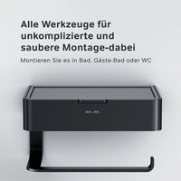 AIB341522 Toilettenpapierhalter Inspire V2.0 Klorollenhalter mit Box, Schwarz ampm-store.de