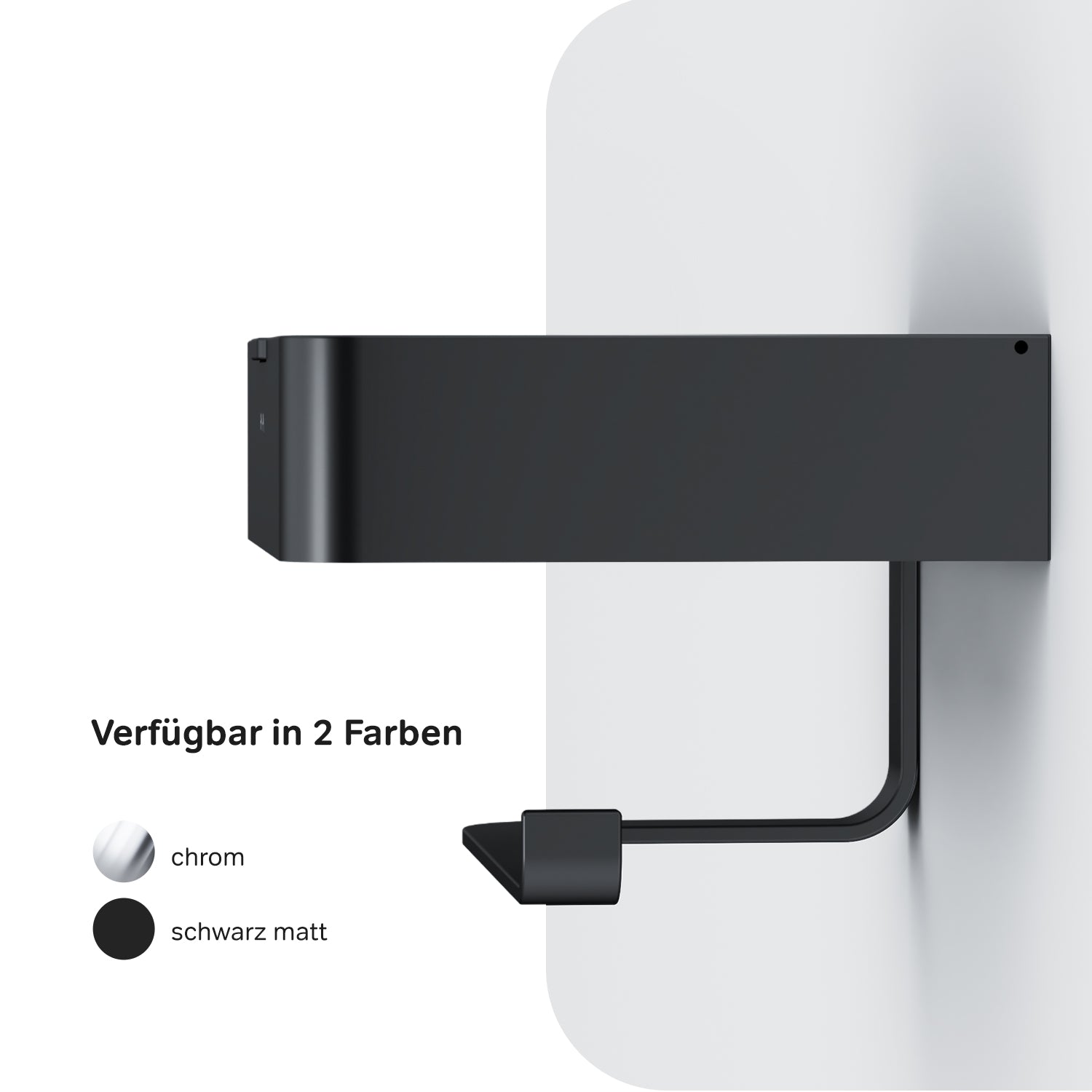 AIB341522 Toilettenpapierhalter Inspire V2.0 Klorollenhalter mit Box, Schwarz ampm-store.de