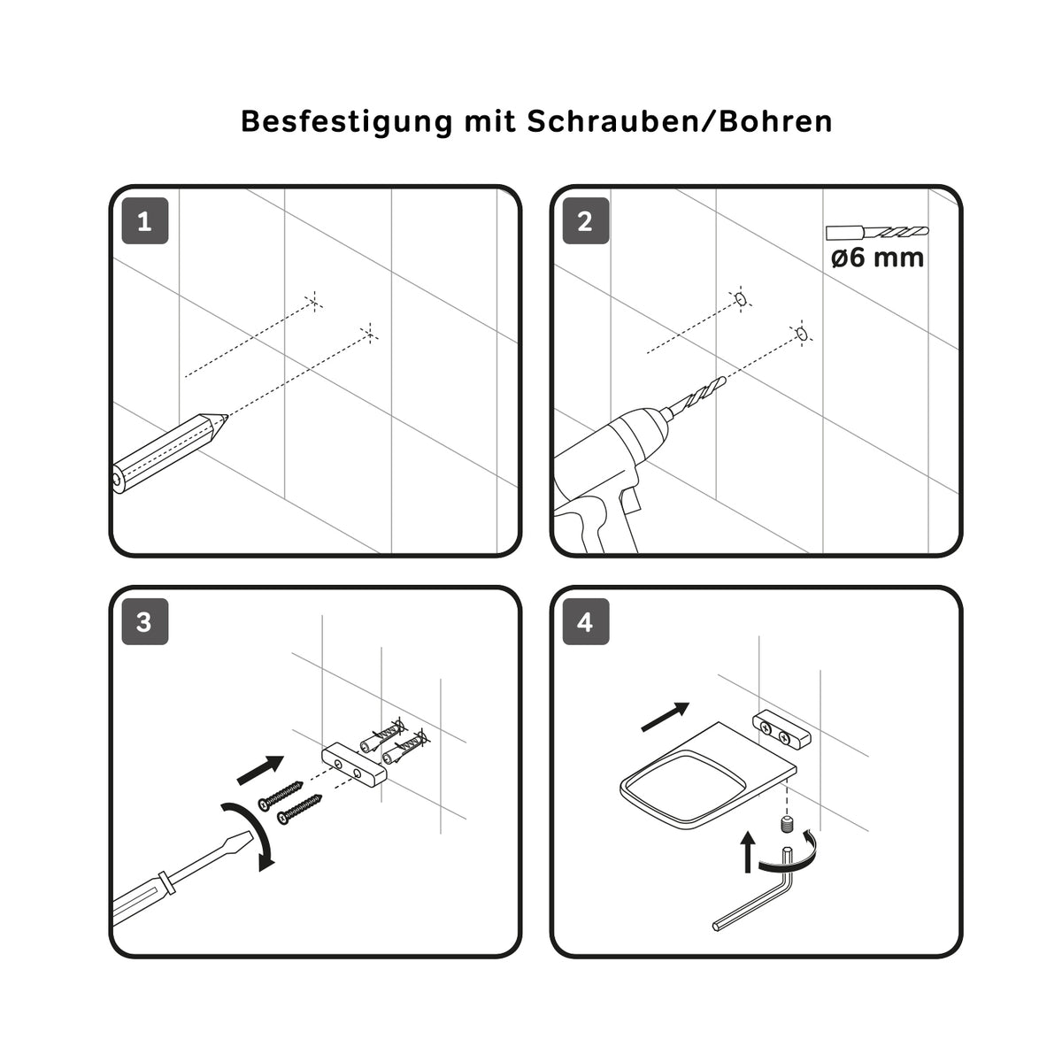 AIB34200 Seifenschale aus Glas mit Wandhalterung Inspire V2.0 Seifenhalter ampm-store.de