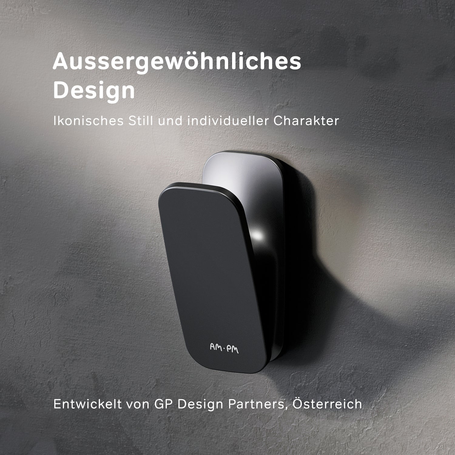 AIB35522 Handtuchhaken Inspire V2.0 Haken für Handtücher Wandhaken, Schwarz ampm-store.de