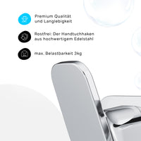 AIB35600 Handtuchhaken Inspire V2.0 Doppelhaken für Handtücher Wandhaken ampm-store.de