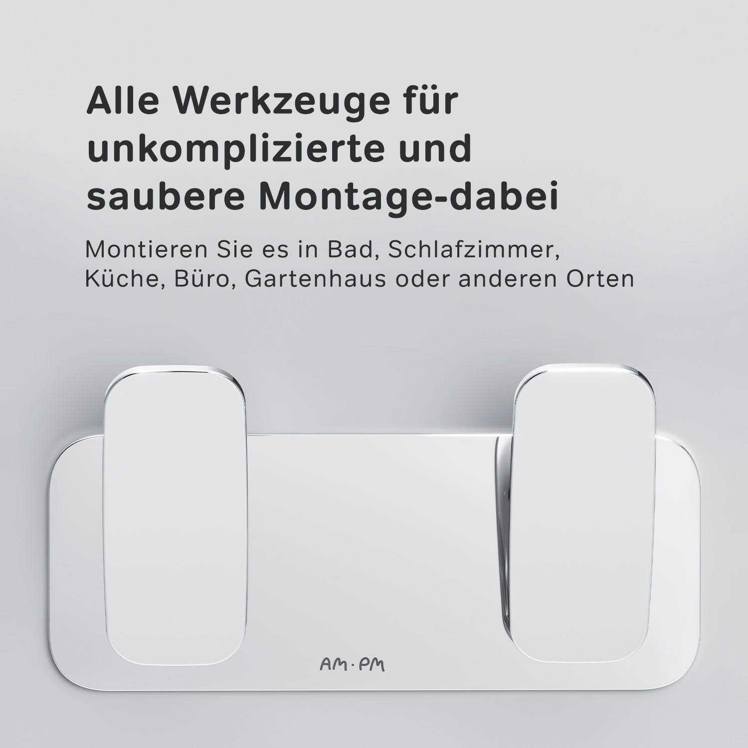 AIB35600 Handtuchhaken Inspire V2.0 Doppelhaken für Handtücher Wandhaken ampm-store.de