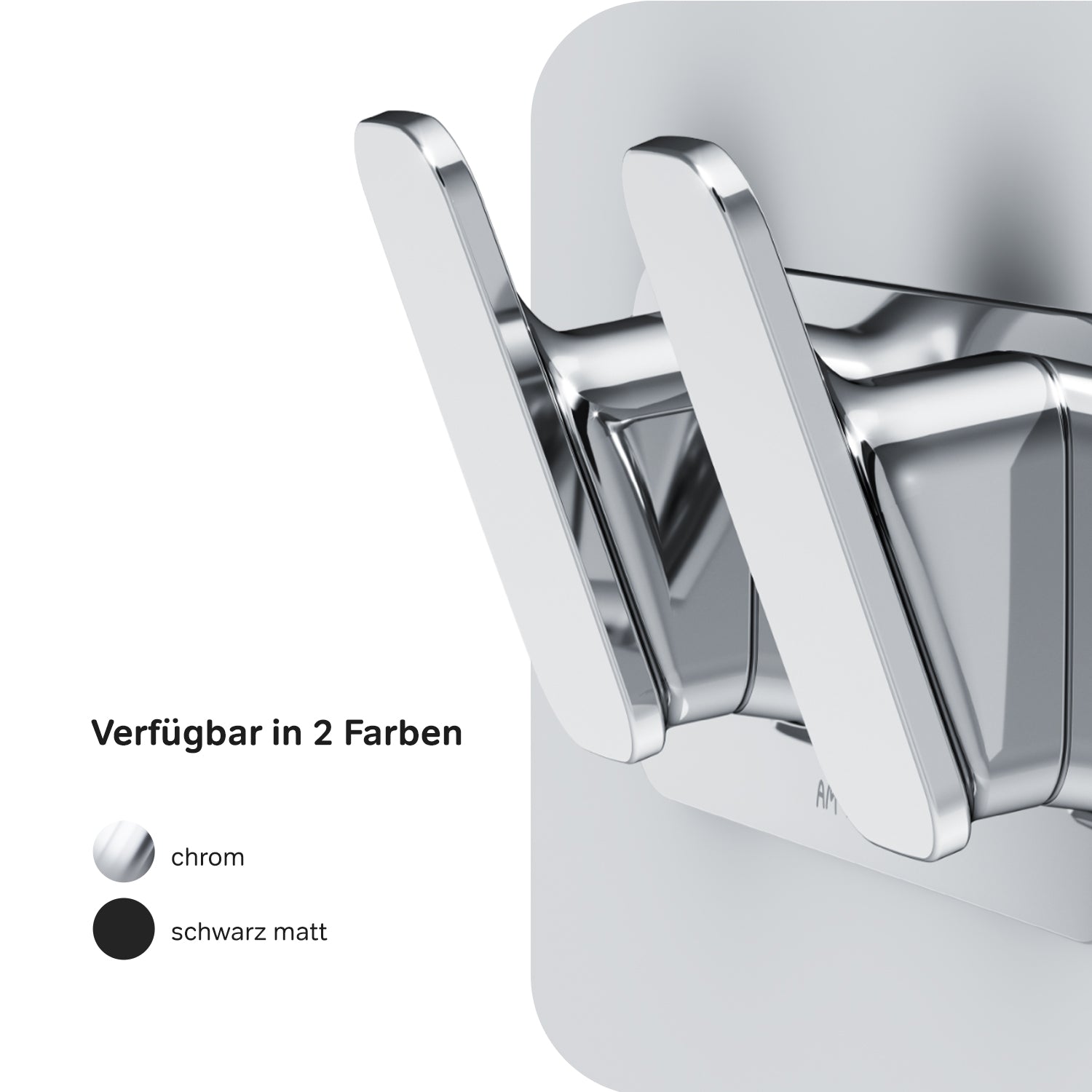 AIB35600 Handtuchhaken Inspire V2.0 Doppelhaken für Handtücher Wandhaken ampm-store.de