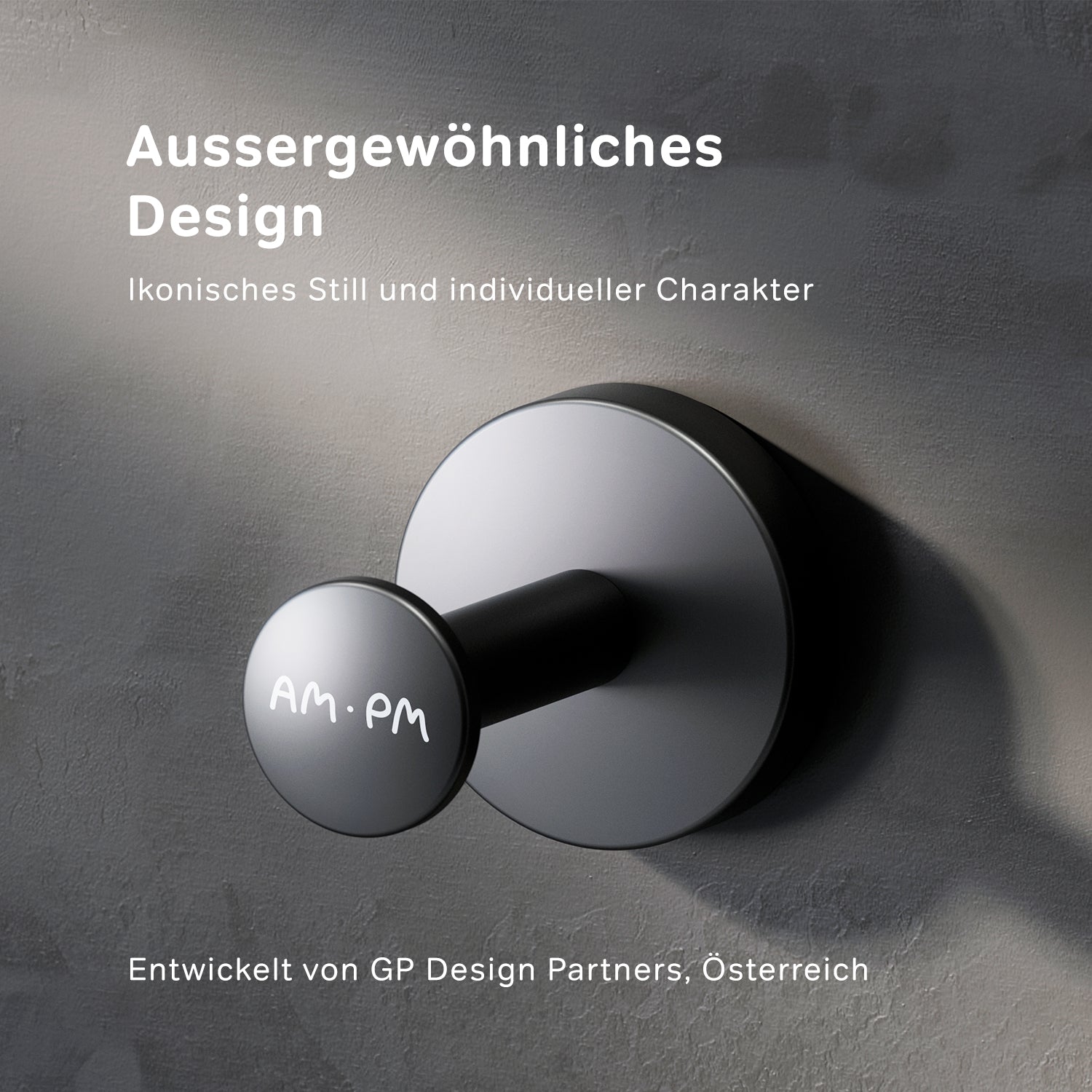AIB35822 Handtuchhaken Inspire V2.0 Haken für Handtücher Kleiderhaken, Schwarz ampm-store.de