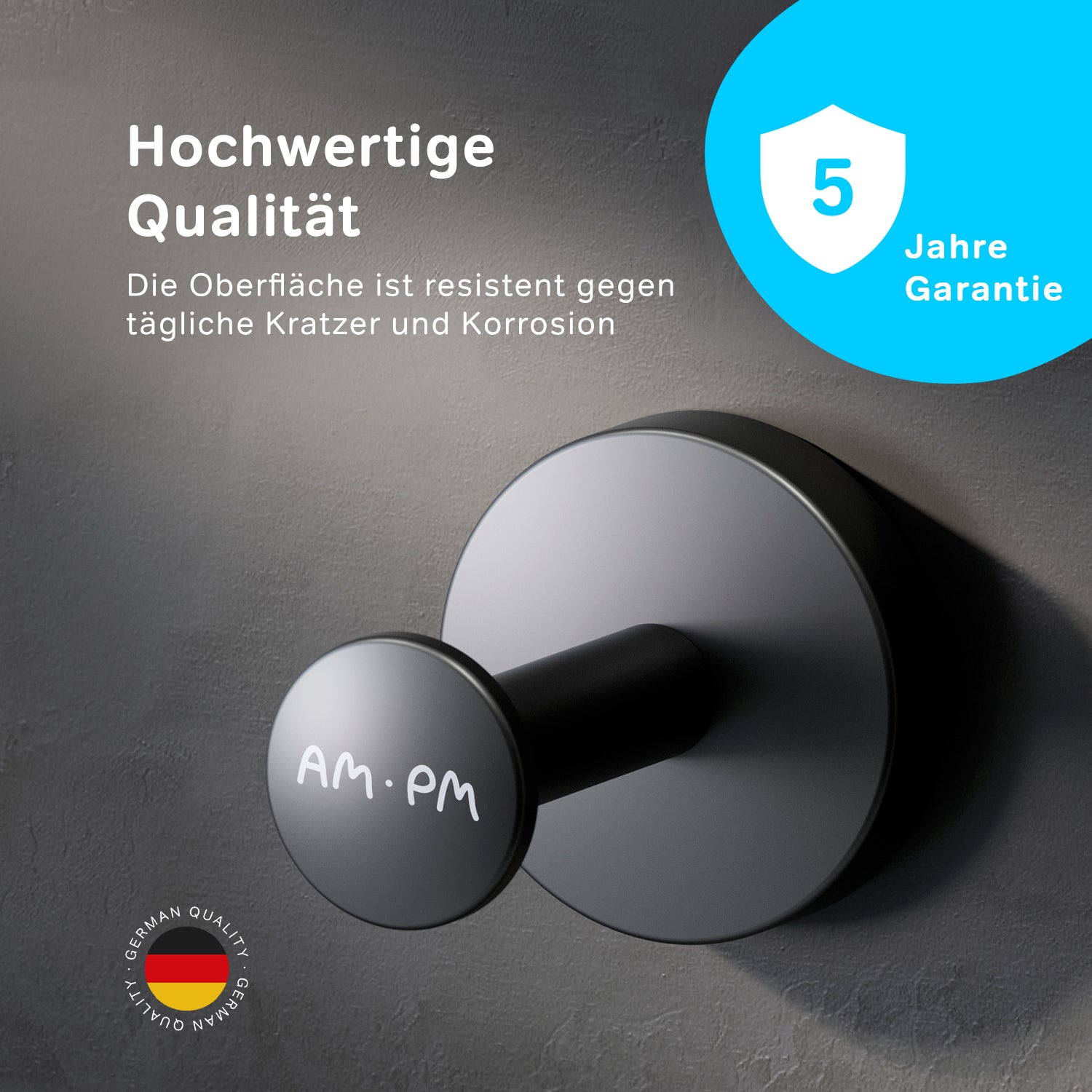 AIB35822 Handtuchhaken Inspire V2.0 Haken für Handtücher Kleiderhaken, Schwarz ampm-store.de