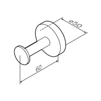 AIB35822 Handtuchhaken Inspire V2.0 Haken für Handtücher Kleiderhaken, Schwarz ampm-store.de