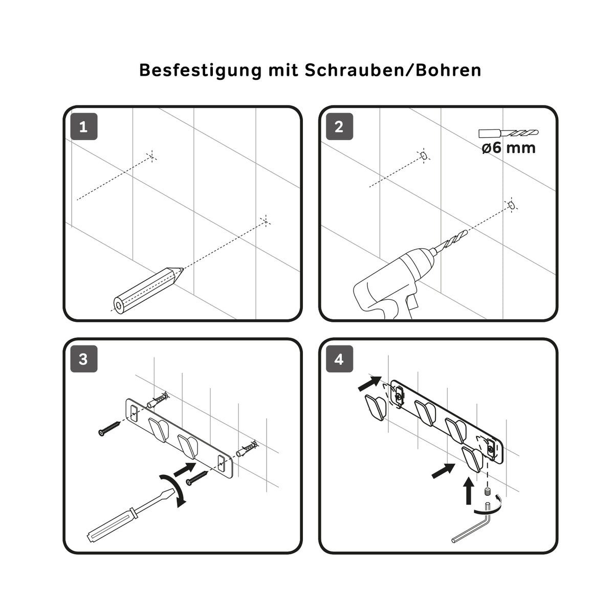 AIB35900 Handtuchhaken Inspire V2.0 Handtuchhaken-Set Wandhaken ampm-store.de