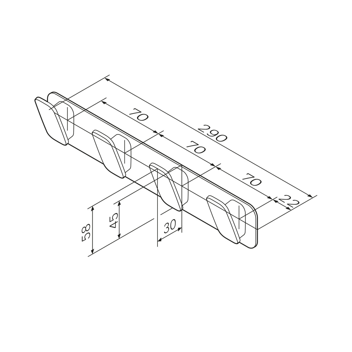 AIB35900 Handtuchhaken Inspire V2.0 Handtuchhaken-Set Wandhaken ampm-store.de