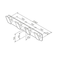 AIB35900 Handtuchhaken Inspire V2.0 Handtuchhaken-Set Wandhaken ampm-store.de