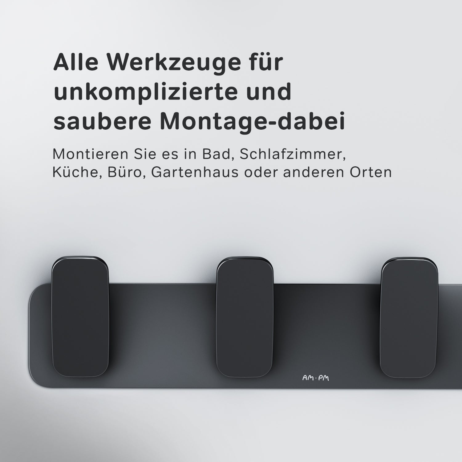 AIB35922 Inspire V2.0 Handtuchhaken-Set, schwarz | Online Store von AM.PM