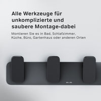 AIB35922 Handtuchhaken Inspire V2.0 Handtuchhaken-Set Wandhaken, Schwarz ampm-store.de