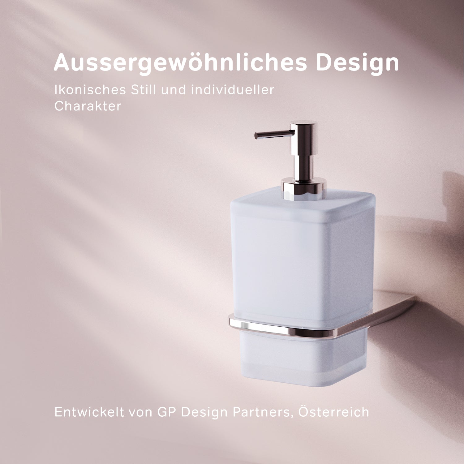 AIB36900 Seifenspender Inspire V2.0 Flüssigseifenspender aus Glas mit Wandhalterung ampm-store.de