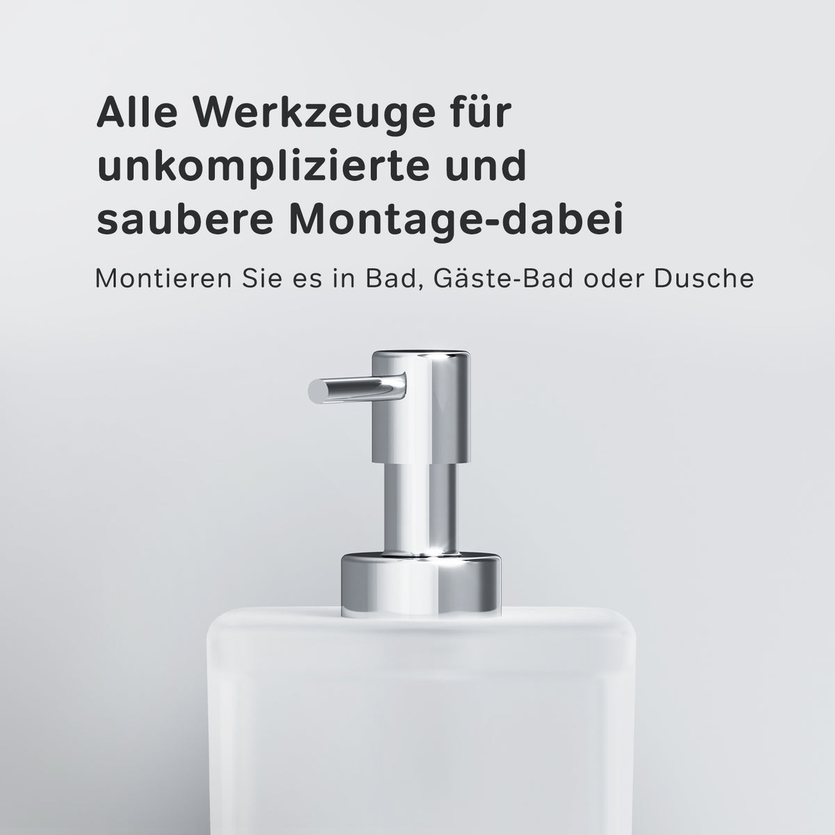 AIB36900 Seifenspender Inspire V2.0 Flüssigseifenspender aus Glas mit Wandhalterung ampm-store.de