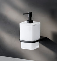 AIB36922 Seifenspender Inspire V2.0 Flüssigseifenspender aus Glas mit Wandhalterung, Schwarz ampm-store.de
