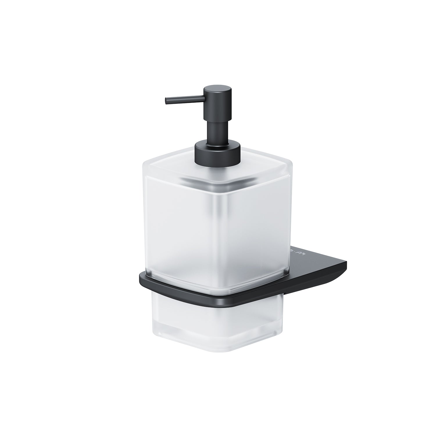 AIB36922 Seifenspender Inspire V2.0 Flüssigseifenspender aus Glas mit Wandhalterung, Schwarz ampm-store.de
