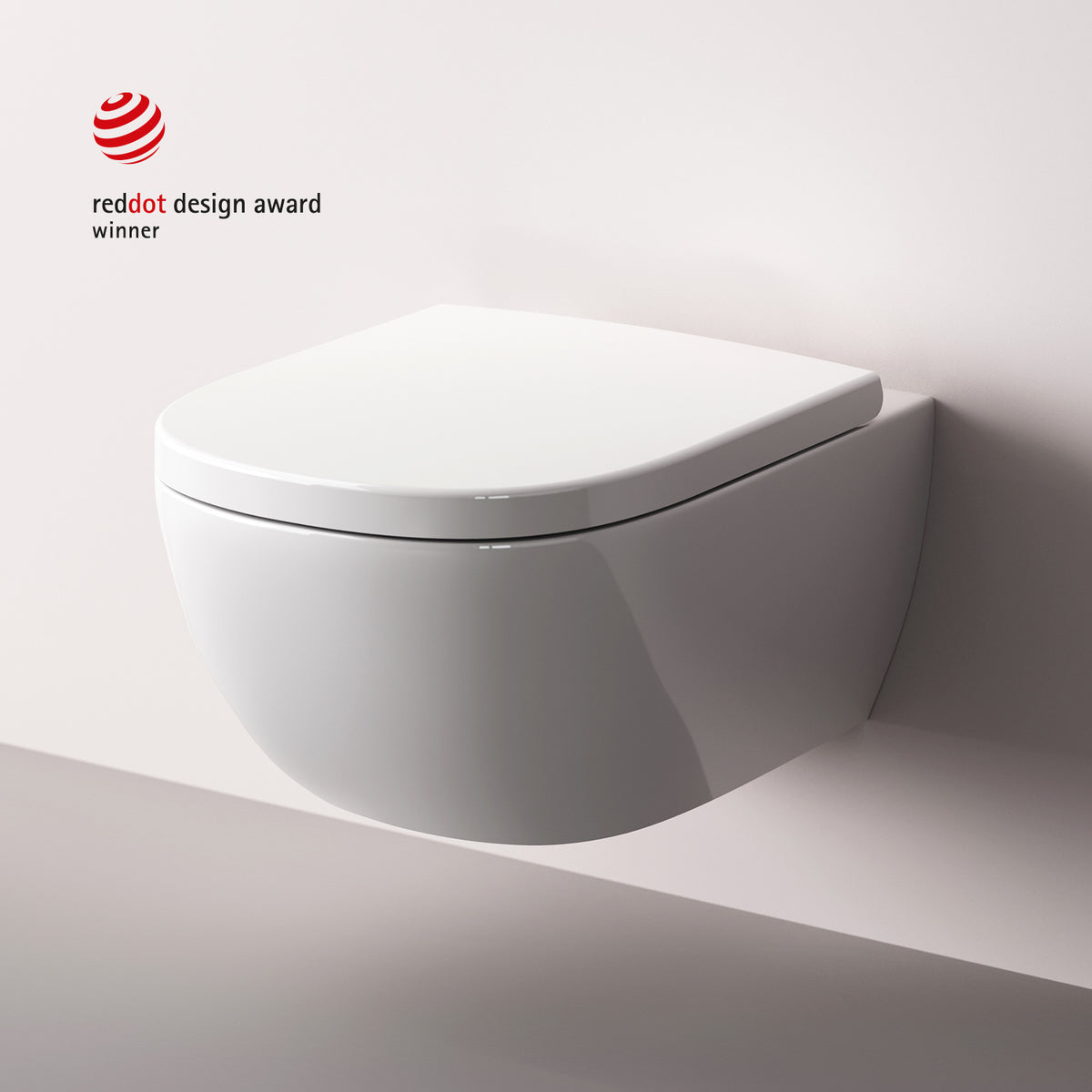 Wand-WC Above AquaSpin spülrandlos mit WC-Sitz – CAB1900PSC