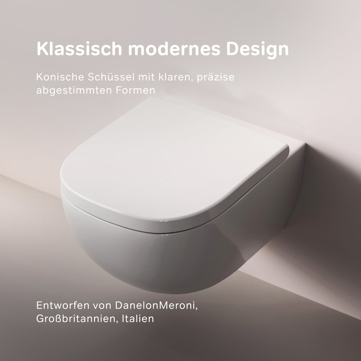 Wand-WC Above AquaSpin spülrandlos mit WC-Sitz – CAB1900PSC
