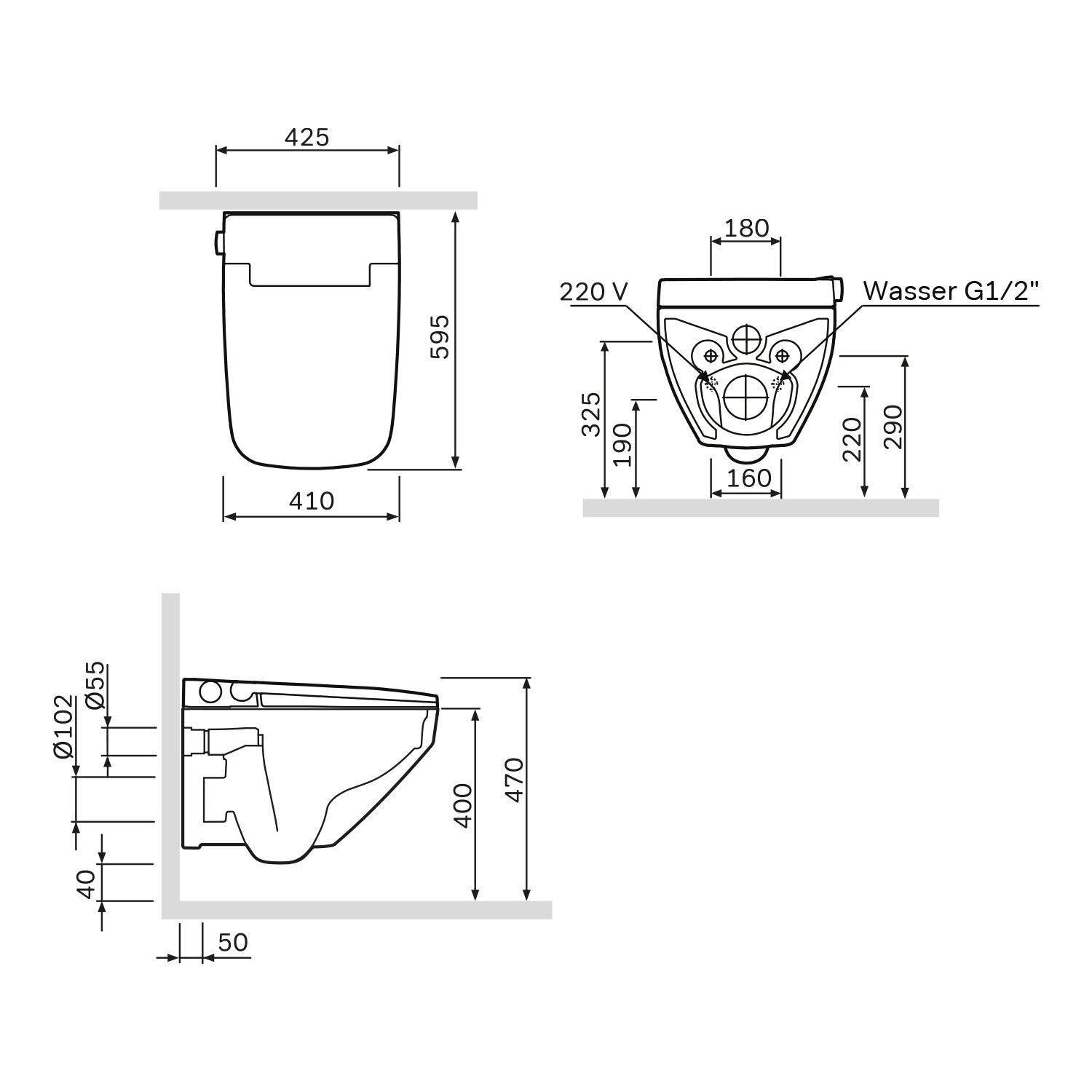 CCCPA1700SC Inspire V2.0 FlashClean Wand-WC spülrandlos mit TouchReel elektronischem E-Sitz, Sitzheizung und Beleuchtung | Online Store von AM.PM