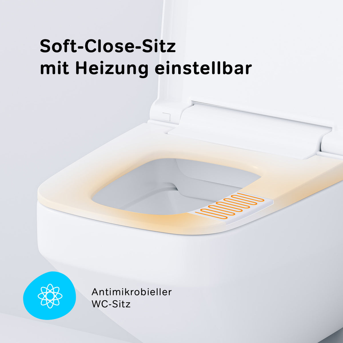 CCCPA1700SC Wand-WC mit TouchReel E-Sitz, Sitzheizung und Beleuchtung Inspire V2.0 FlashClean Tiefspül-WC Spülrandlos ampm-store.de
